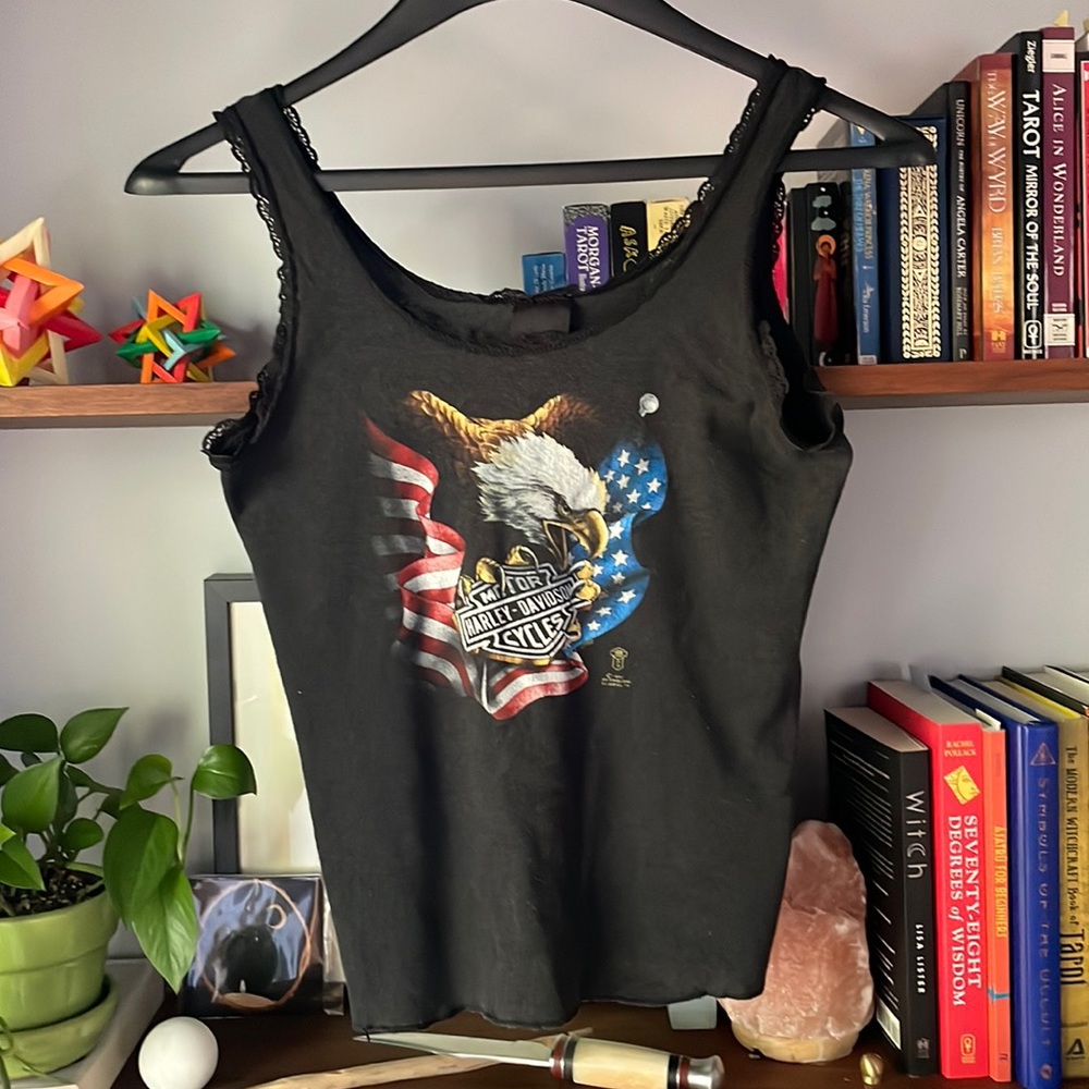 Vintage 1980’s Harley Davidson Lacy Tank Top
